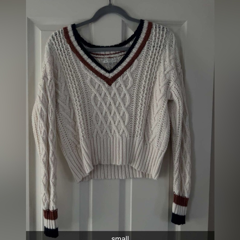 american eagle sweater; kinda cropped